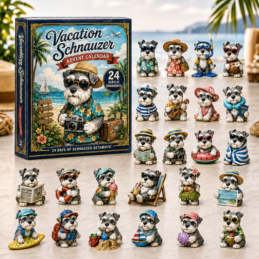 Vacation Schnauzer Advent Calendar 2026 - 24-Day Festive Countdown