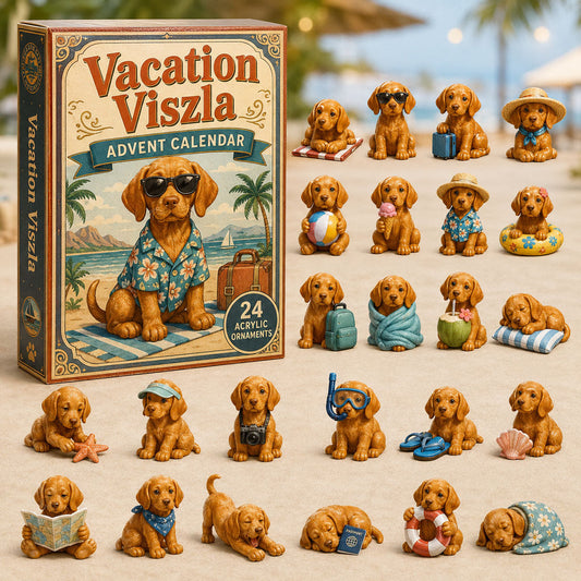 Vacation Vizsla Advent Calendar 2026 - 24-Day Festive Countdown