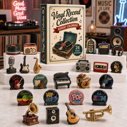 Vinyl Record Collection Advent Calendar 2026 - 24-Day Festive Countdown