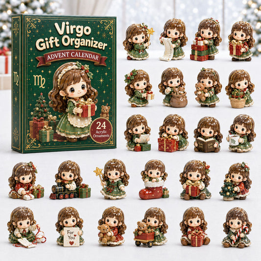 Virgo Gift Organizer Advent Calendar 2026 - 24-Day Festive Countdown