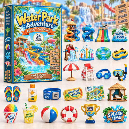 Water Park Adventure Advent Calendar 2026 - 24-Day Festive Countdown