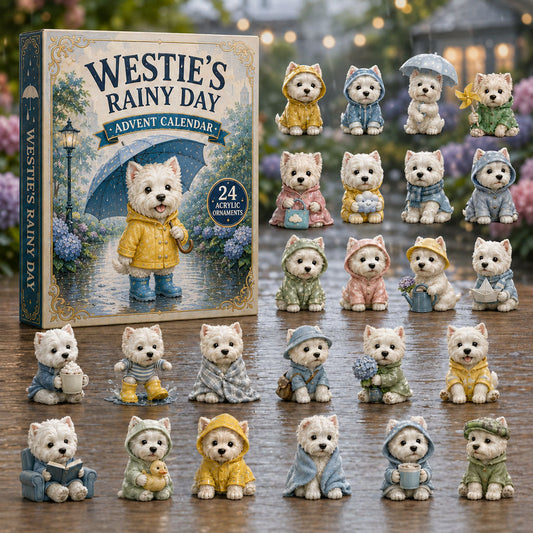 Westies Rainy Day Advent Calendar 2026 - 24-Day Festive Countdown