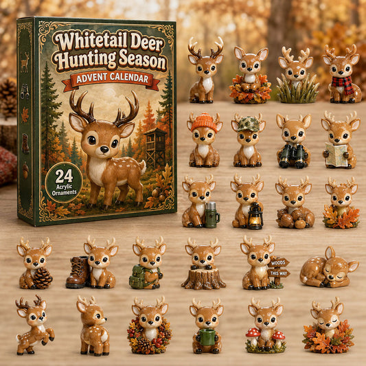 Whitetail Deer Hunting Season Advent Calendar 2026 - 24-Day Festive Countdown
