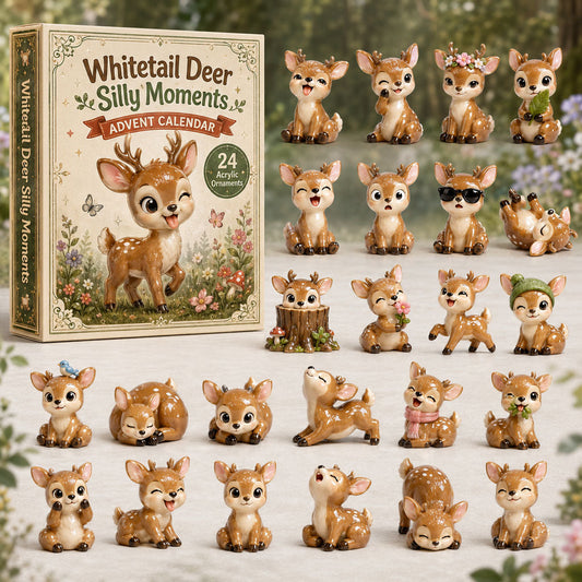 Whitetail Deer Silly Moments Advent Calendar 2026 - 24-Day Festive Countdown