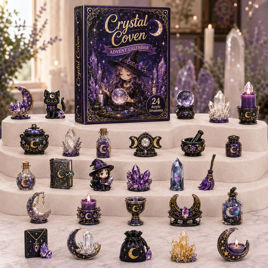 Wiccan Crystal Coven Advent Calendar 2026 - 24-Day Festive Countdown