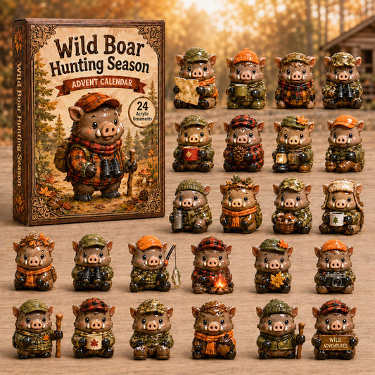 Wild Boar Hunting Season Advent Calendar 2026 - 24-Day Festive Countdown