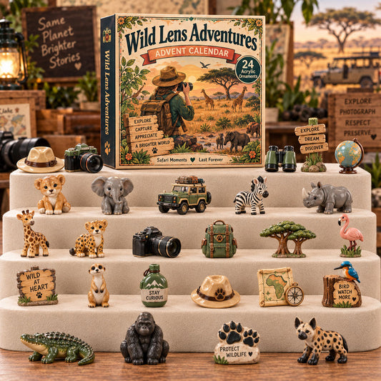 Wild Safari Explorers Advent Calendar 2026 - 24-Day Festive Countdown
