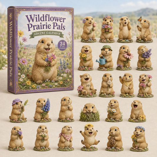 Wildflower Prairie Pals Advent Calendar 2026 - 24-Day Festive Countdown