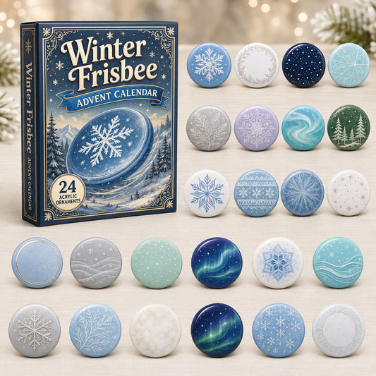 Winter Frisbee Advent Calendar 2026 - 24-Day Festive Countdown