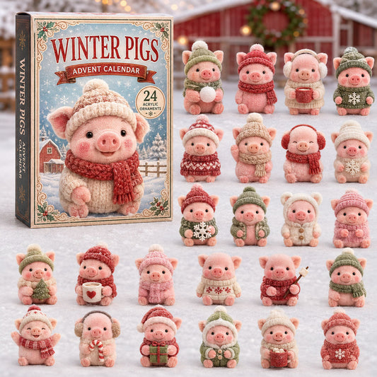 Winter Pigs Advent Calendar 2026 - 24-Day Festive Countdown