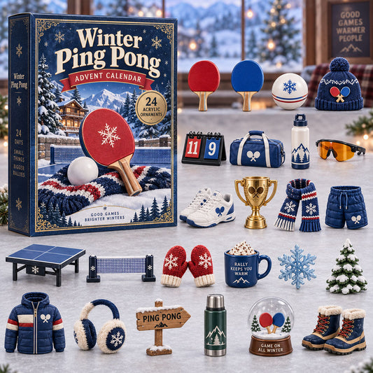 Winter Ping Pong Advent Calendar 2026 - 24-Day Festive Countdown