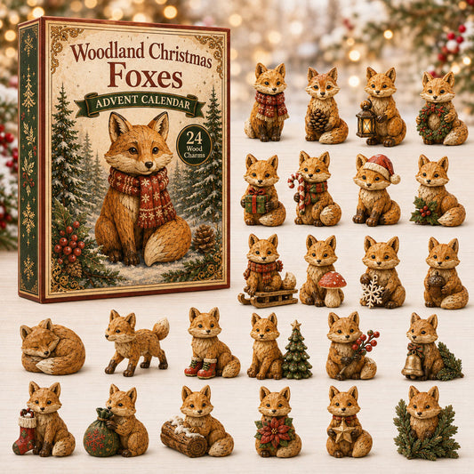 Woodland Christmas Fox Advent Calendar 2026 - 24-Day Festive Countdown