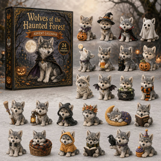 Woodland Wolf Advent Calendar 2026 - 24-Day Festive Countdown