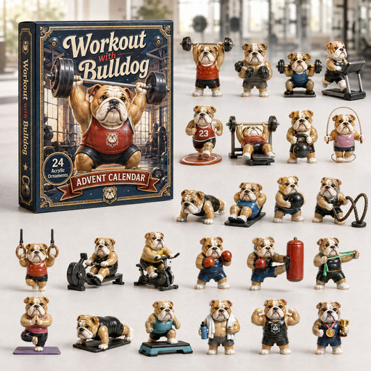 Workout Bulldog Fitness Advent Calendar 2026 - 24-Day Festive Countdown