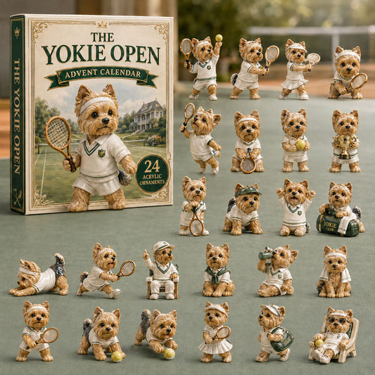 Yorkie Open Tennis Advent Calendar 2026 - 24-Day Festive Countdown