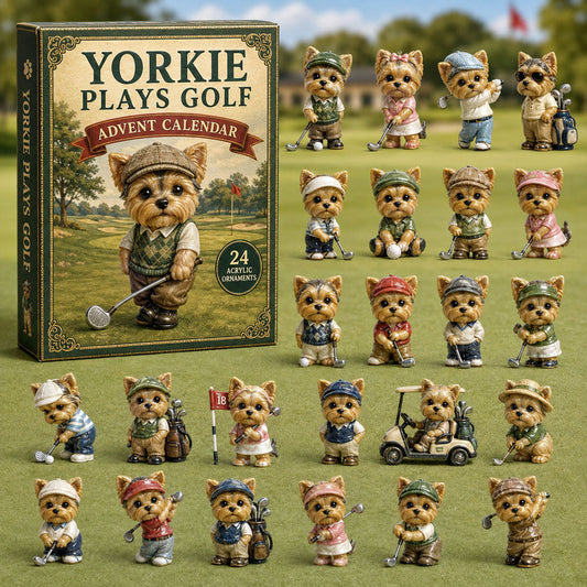 Yorkie Plays Golf Advent Calendar 2026 - 24-Day Festive Countdown