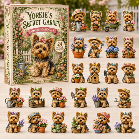 Yorkies Secret Garden Advent Calendar 2026 - 24-Day Festive Countdown