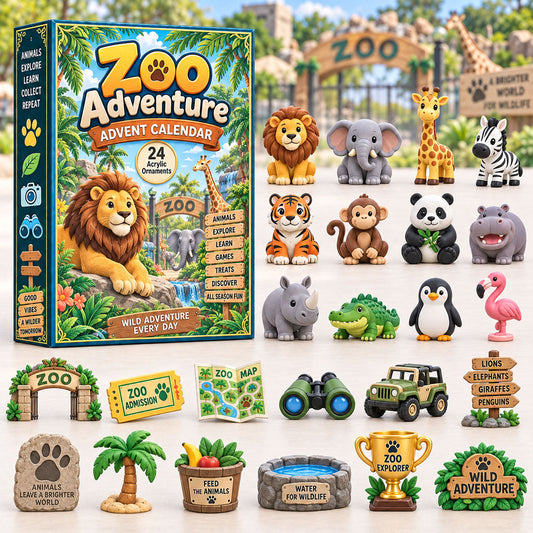 Zoo Adventure Advent Calendar 2026 - 24-Day Festive Countdown