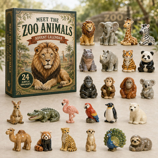Zoo Animals Kingdom Advent Calendar 2026 - 24-Day Festive Countdown