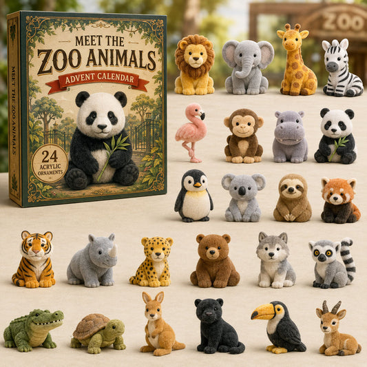 Zoo Animals World Advent Calendar 2026 - 24-Day Festive Countdown
