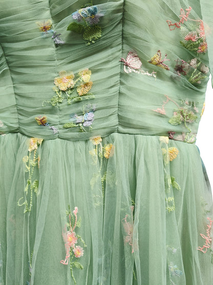 Onbely robe de soirée longue bal de promo tulle brodée