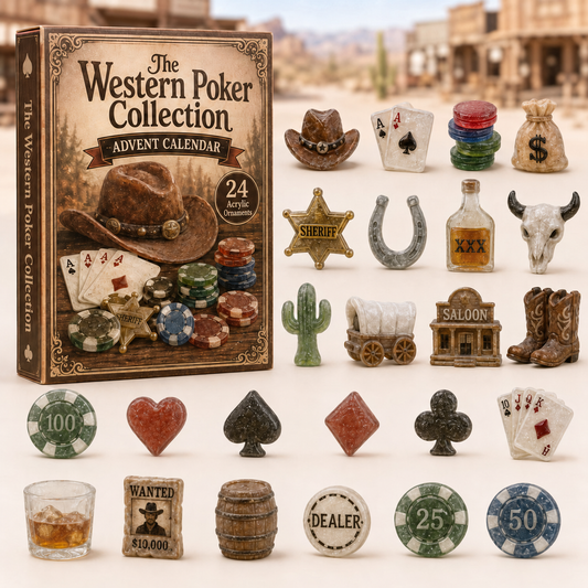 Western Poker Collection Advent Calendar 2026 - 24-Day Festive Countdown