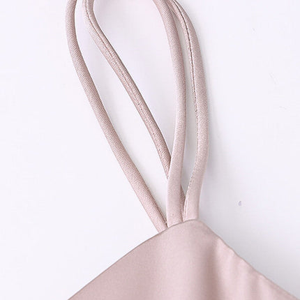 Onbely robe longue satin élégant dos nu - onbely