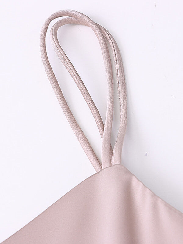 Onbely robe longue satin élégant dos nu - onbely