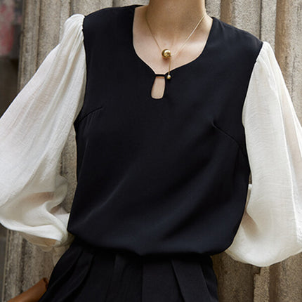 Onbely hauts mode manches gigot pour femme - onbely