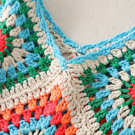 Onbely Débardeur Bohème en Crochet avec Franges Décoratives pour Vacances et Plage boho dress
