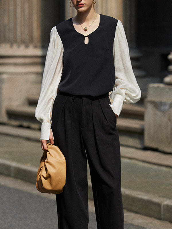 Onbely hauts mode manches gigot pour femme - onbely