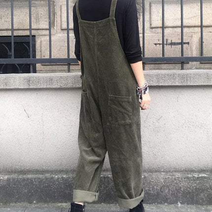 Onbely salopette velours cotelé avec poches femme casual