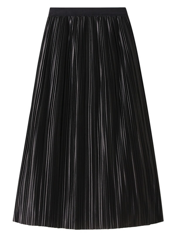 Onbely Jupe Longue Plissée en Tulle à Couleur Dégradé Élégant pour Femme