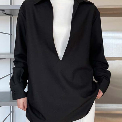 Onbely chemisier décolleté plongeant pour femme - onbely