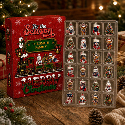 Christmas Advent Calendar 2026 - 24 Day Spirits Countdown, Acrylic Charms Blind Box - Gift For Family & Friends