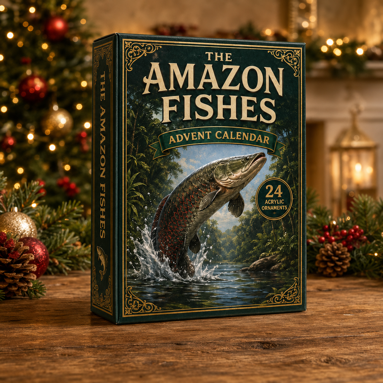 Amazon Fished Advent Calendar 2026 - 24-Day Festive Countdown, Acrylic Charms Blind Box - Gift For Fish Lovers