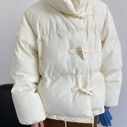 Onbely manteau en coton avec poches col montant femme mode hiver