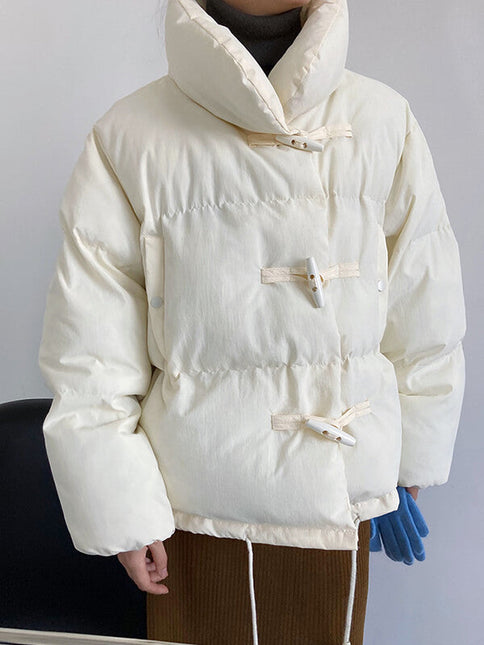 Onbely manteau en coton avec poches col montant femme mode hiver