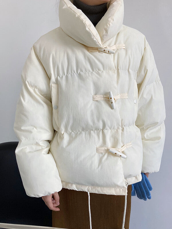 Onbely manteau en coton avec poches col montant femme mode hiver