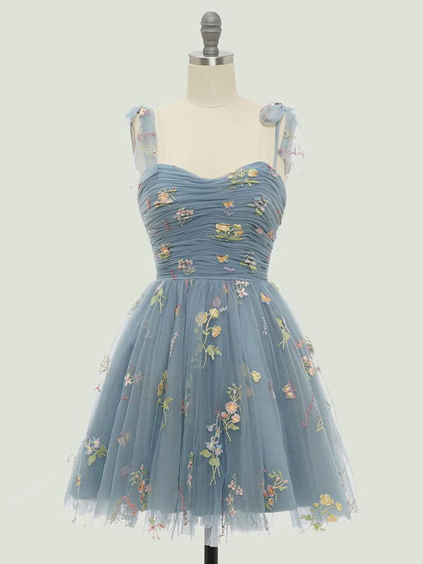 Onbely mini robe bal de promo tulle brodée - onbely