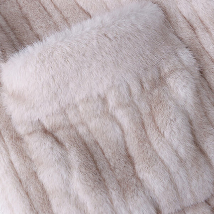 Onbely manteau en fausse fourrure double boutonnage - onbely