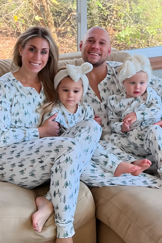 Leafy Dreams – Pyjamas de Noël Assortis pour la Famille