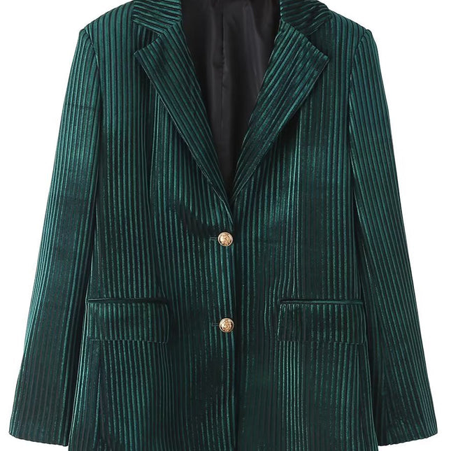 Onbely blazer velours boutonnage avec poches femme