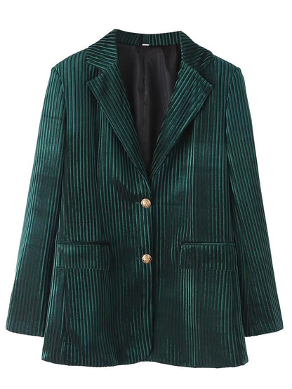 Onbely blazer velours boutonnage avec poches femme