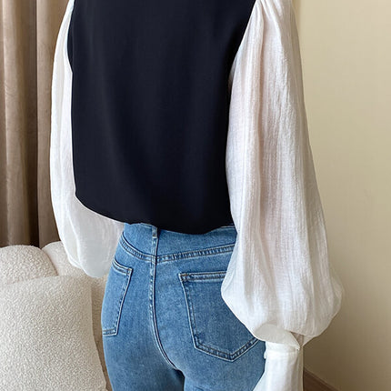 Onbely hauts mode manches gigot pour femme - onbely