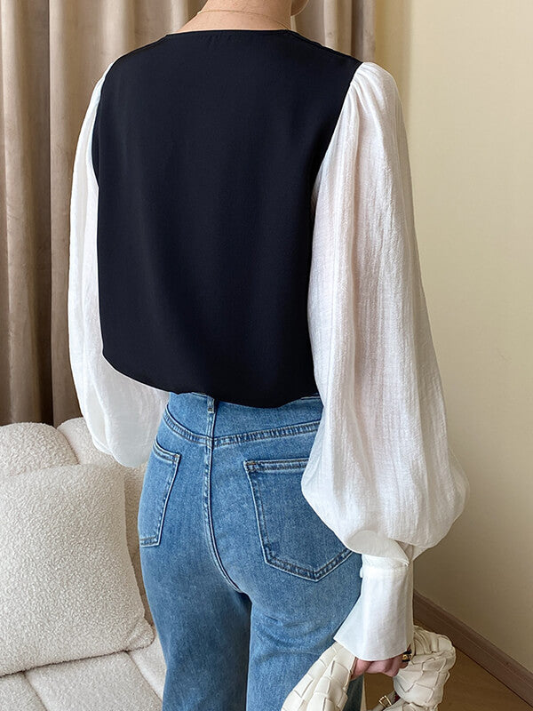 Onbely hauts mode manches gigot pour femme - onbely