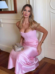 Onbely robe longue en velours bustier dos nu sans manches coupe sirène femme élégante soirée mariage anniversaire cérémonie