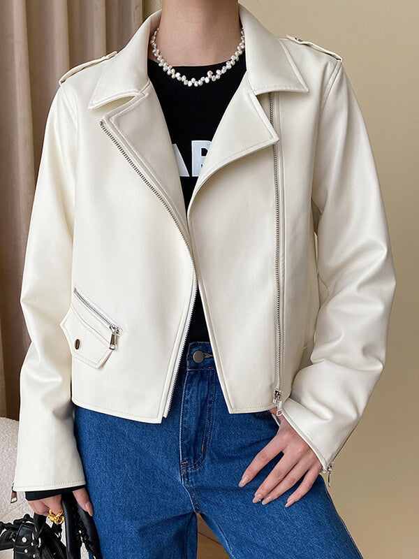 Onbely veste cuir PU mode femme - onbely