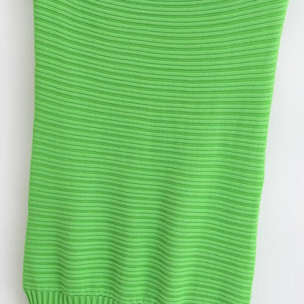 Onbely robe longue moulante bustier col bateau mode vacances vert