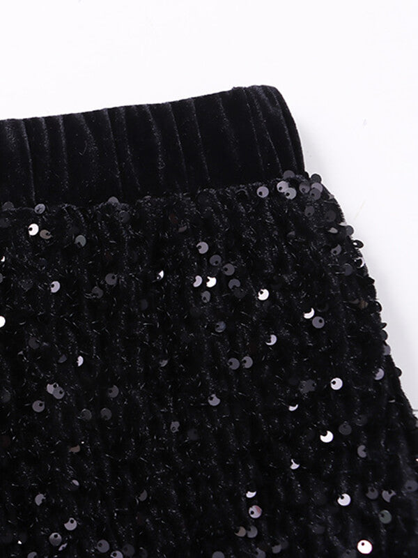 Onbely jupe longue mode brillante paillette plumes - onbely